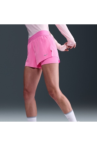 Nike Swift Dri-fit High Waist 2-in-1 Taytlı Şort Running Kadın Şort-sportxstore Pembe