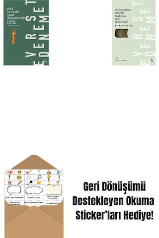 Peki, Ya Eserler Yazar Değiştirseydi + Okumadığımız Kitaplar Hakkında Nasıl Konuşuruz + Okuma Sticker'ları