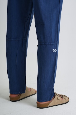 Dechers Marmaris Erkek Keten Karışımlı Dikiş Detaylı Relaxed Pantolon E210-19 Lacivert