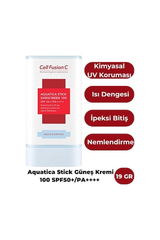 Cell Fusion C Aquatıca Nemlendirici Yüksek Koruyucu Stick Güneş Kremi 19 G