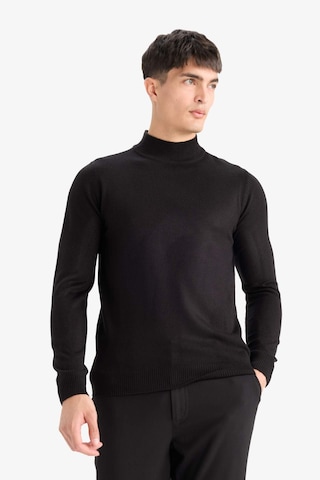 Defacto Slim Fit Dar Kesim Balıkçı Yaka Basic Düz Triko Kazak R1127az25wnbk27 Siyah