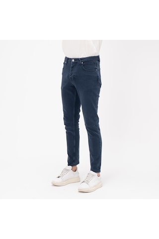 Düz Renk Erkek Kot Pantolon (550889904) Lacivert