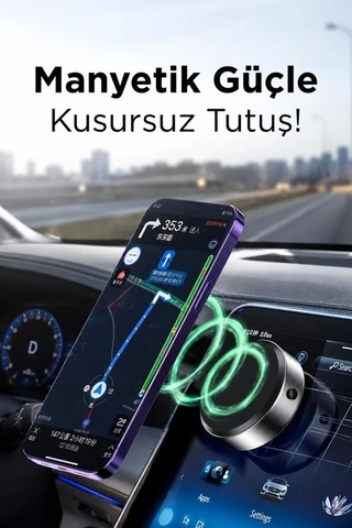 Delux Serisi Telefon Tutucu X8q Gümüş Manyetik Stant