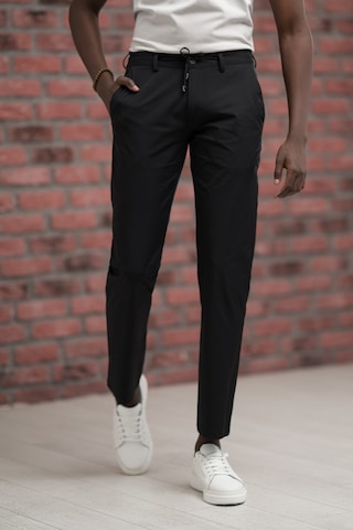 Paul Martin Regular Fit Likralı Paraşüt Kumaş Beli İplikli Ve Lastikli Jogger Pantolon Siyah
