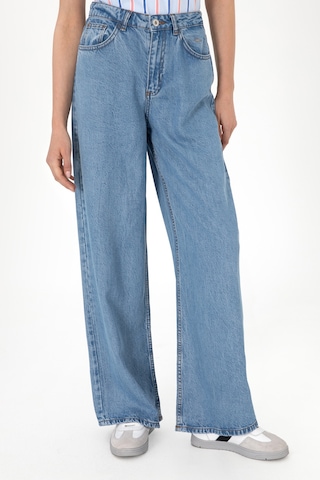 U.S. Polo Assn. Kadın Açık Mavi Loose Fit Jean Pantolon 50304321-DN0021