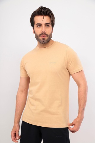 Fore Sport Erkek Bisiklet Yaka T-shirt Bej