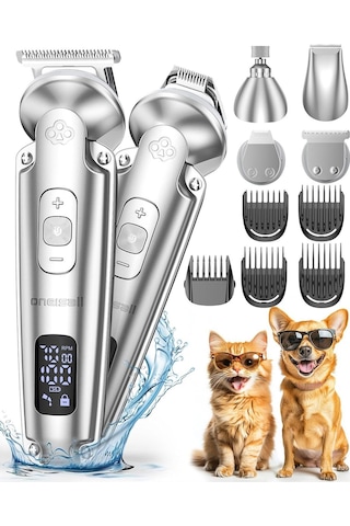 Oneisall 4'ü 1 Arada Sessiz Tıraş Makinesi, Köpek Ve Kedi Tüyleri Için, Usb Şarj Erkek Bakım Ürünleri