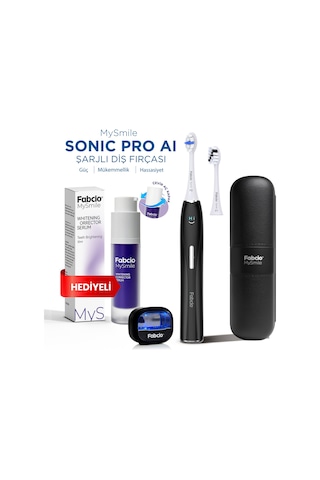 Fabcio Mysmile Sonic Pro Aı Şarjlı Diş Fırçası + Diş Beyazlatma Serumu Hediye