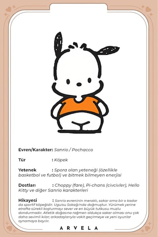 Pochacco & Pembe Hello Kitty İkili Set - Eğitici Oyuncak Figür - Orijinal