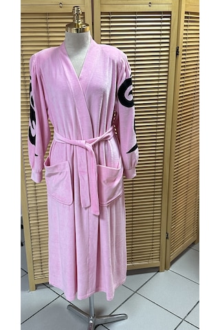 Kadife Sabahlık Pembe Pembe