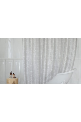 Tropik Banyo Duş Perdesi 3182 Model Çift Kanat 2X110X200Cm Çok Renkli