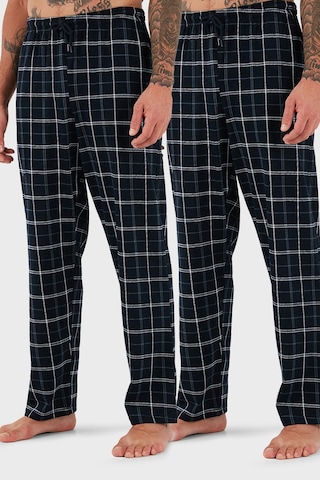 Buratti Pamuklu Regular Fit Normal Bel Düz Paça Cepli 2'Li Paket Erkek Pijama Altı 6574003S2 Lacivert-Lacivert
