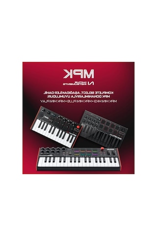 2As 25 Mini Tuşlu Usb Mıdı Klavye, Arkadan Aydınlatmalı 8 Bateri Pedi Ve Müzik Yazılımı Açık Antrasit