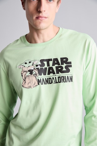 Defacto %100 Pamuk Star Wars-mandalorian Pijama Takımı Uzun Kollu Üst Uzun Alt F7497ax26augn693 Yeşil-gn693