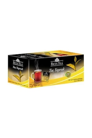 Beta Tea Taç Yaprak Siyah Bardak Poşet Çay 25 x 2 G
