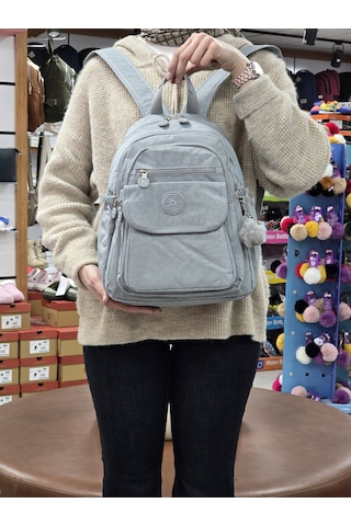 My Polo 2114-8675 Kadın Krinkıl Kumaş Çok Gözlü Astarlı Petli Su Çok Renkli