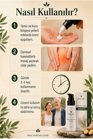 Boyun, Bel, Kas & Eklem Ağrıları Için Masaj Kremi - Diz Ve İçin Rahatlatıcı Masaj Kremi 50ml X 3 Adet