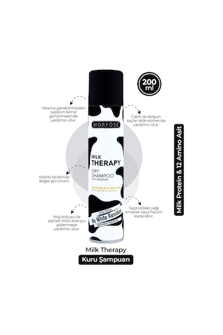 Morfose Kuru Şampuan Milk Therapy 200 Ml 2 Adet Tüm Saç Tipleri