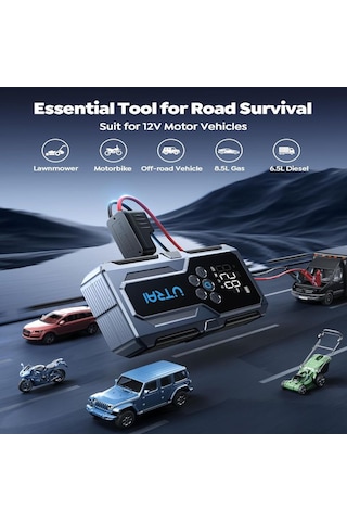 Utrai Jstar Js9 15000mAH 4000A 4 İn 1 Jump Starter + Lastik Şişirme