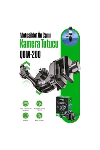 Motosiklet Ön Camı İçin Aksiyon Kamera Seti