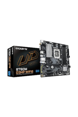 Gigabyte B760m D3hp Wifi6 Ddr5 5600mhz Oc M.2 Vga/hdmı/dp Pcıe 4.0 1700p Matx Anakart