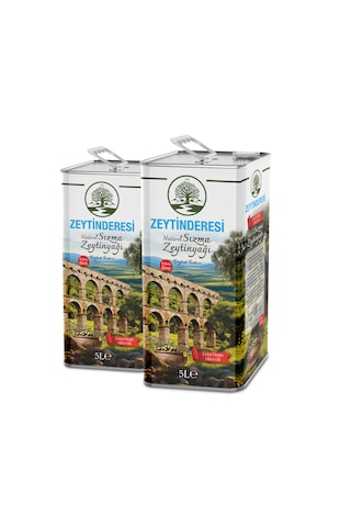Zeytinderesi Natürel Sızma Soğuk Sıkım Zeytinyağı 2 x 5 L