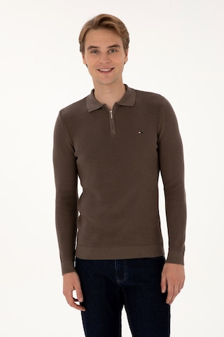 U.S. Polo Assn. U.s. Polo Assn. Erkek Vizon Kazak /triko 50313685-vr052