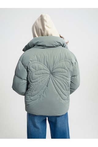 Regular Fit Kadın Mont Mint Yeşili