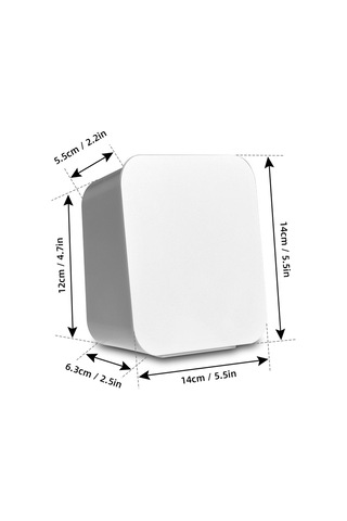 Moveevo Duvar Montlu Su Geçirmez Abs Depolama Kutusu - Duş Odası, Mutfak İçin Deliksiz Kurulum, Parfüm, Tıbbi Ürünler Saklama, Beyaz Beyaz