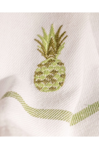 Grenade Nakışlı 2'li Pamuklu Kurulama Bezi - Beyaz/yeşil 8684427202180 Çok Renkli