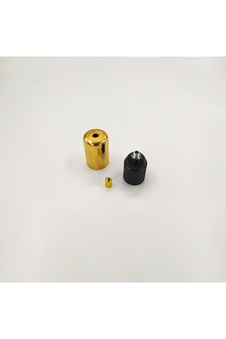Dekoratif Metal Lale E27 Duy Gold Renk Ve Demir Kablo Kilidi.