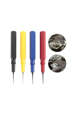 Moveevo Saat Tamiri Yağlama Seti: Dayanıklı Plastik Yağ Kasesi + 4 Farklı Boyutlu Çok İnce, İnce, Orta, Büyük Koruyucu Kapaçlı Yağ Kalemi - Saatçiler İçin Profesyonel Araç