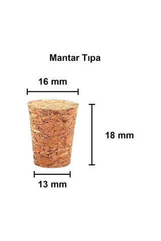 Afracam Şeffaf 25 Ml / 25 Cc Mantar Tıpalı Boş Cam Şişe 115 Adet