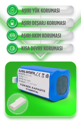 Xiaomi Mop Essential Batarya Mjstg1 2600mah Yüksek Kapasite
