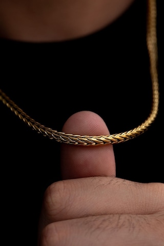 Vog Altın Kaplama Yılan Snake Model Çelik Sevgiliye,eşe,babaya,arkadaşa Hediye Kolye Sarı