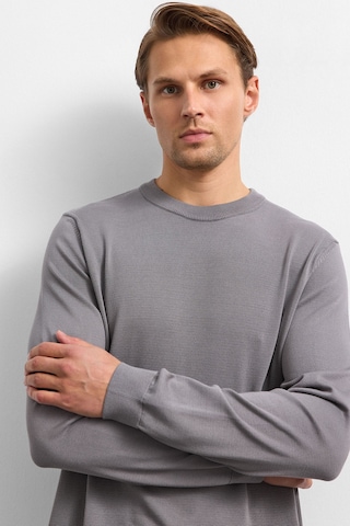 Back And Bond Gri Regular Fit Triko Kazak