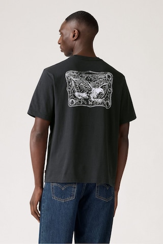 Levi's Erkek Relaxed Fit Eagle Buckle Jet Siyah T-shirt-a2082-0365 Siyah