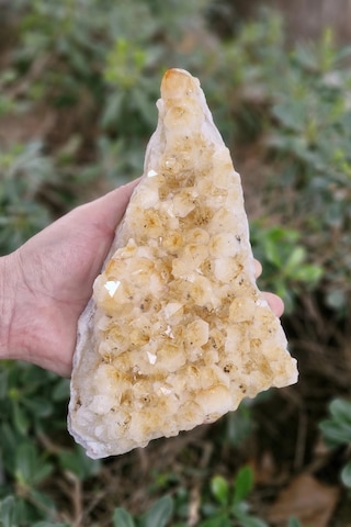 Doğal Sitrin Kristali Dekoratif Büyük Parça 2 Kilo 115 Gram