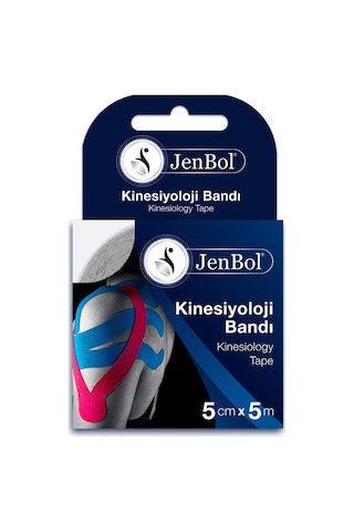 Jenbol Kinesiology Tape Ağrı Bandı 5 Cm X 5 M - Beyaz