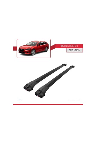 Mazda 6 Gj1/gl 2013 Ve Sonrası İle Uyumlu Ace-1 Ara Atkı Tavan Barı Siyah