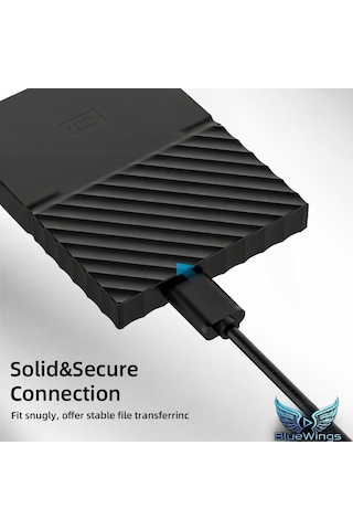 Usb-c To Micro B 3.0 Hard Disk Kablosu 1 Metre 5gbps Yüksek Hızlı Veri Aktarımı Type-c Harici Hdd & Ssd Bağlantı Kablosu