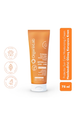 Organixlab Güneş Koruyucu Etkili Nemlendirici Yüz Kremi SPF 50+ 75 ML