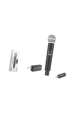 Uhf Kablosuz Mikrofon 6.35 Mm Siyah Hdx2801 Evimdeyokyok
