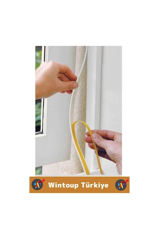 Premium Yapışkanlı Pencere İzolasyon Bantı Rüzgar Soğuk Kesici Cam Yalıtım Süngeri 9 Metre X 5 Adet Diğer