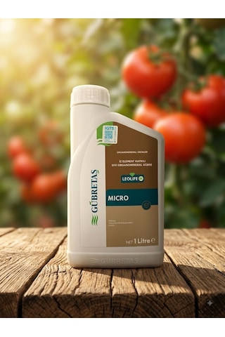 Leolife Mıcro Sıvı Organomineral İz Element Gübresi - 1 Litre Sararma Giderici, Tam Kapsamlı Mikro Besini