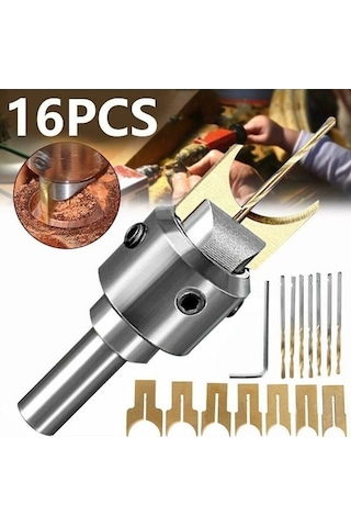 Yunboo Ev İçi El Tutan 16 Parça 7 Nesil Alyuminyum Takı Aleti - 7 Bıçak 7 Matkap, 14-25mm Boyut Aralığı