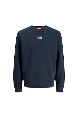 Jack & Jones Erkek Jjpan Bisiklet Yaka Logo Detaylı Sweatshirt 12310759 Lacivert
