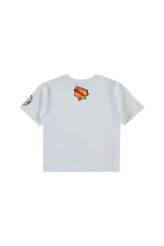 Superman Süperman Baskılı 6-9 Yaş Tişört - Beyaz