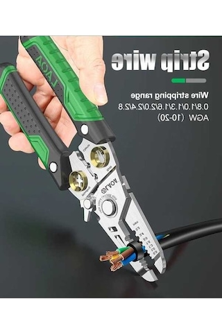 Fastbuy 7 Fonksiyonlu Elektrikçi Aleti: Tel Kesici, Sıyırıcı Ve Pense Seti