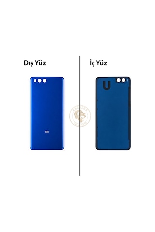 Xiaomi Mi Note 3 Mavi Arka Pil Kapağı Batarya Kapağı Lazer Kesim Back Cover Çok Renkli